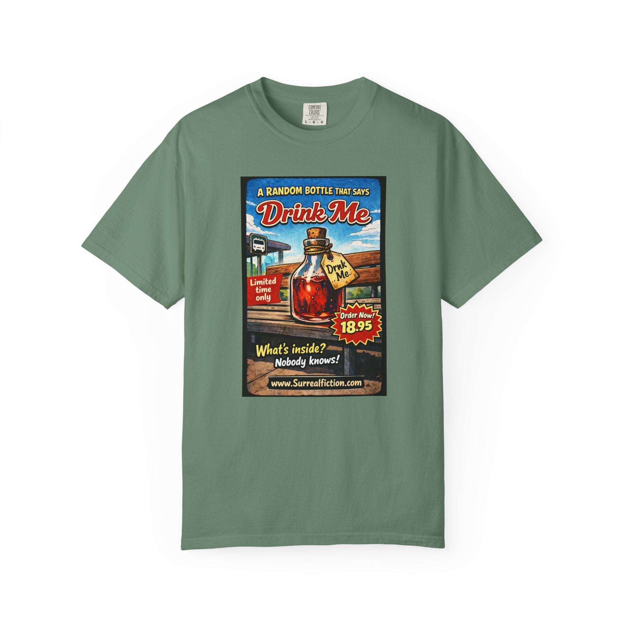 Random Bottle That Says Drink Me - Graphic T-Shirt