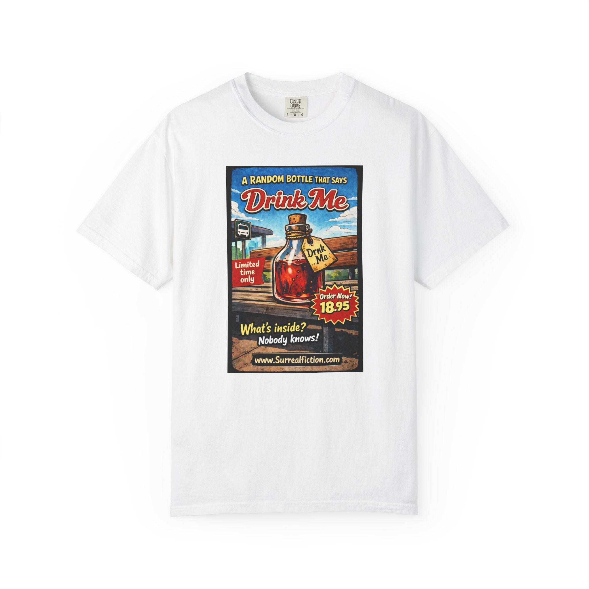Random Bottle That Says Drink Me - Graphic T-Shirt